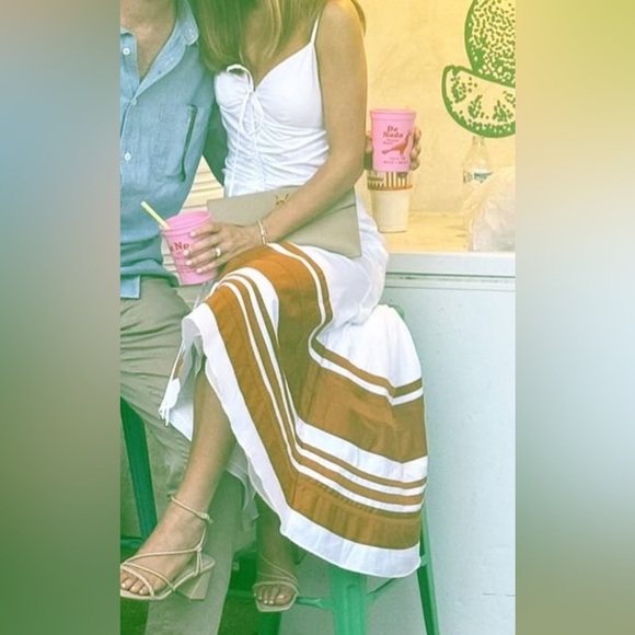 Veronica Beard Fitz High Low Cotton Dress - Picture 6 of 6